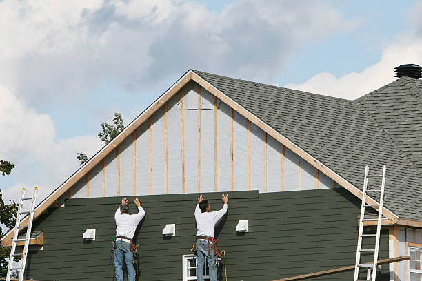 Professional Siding technician working in Bullock, NC